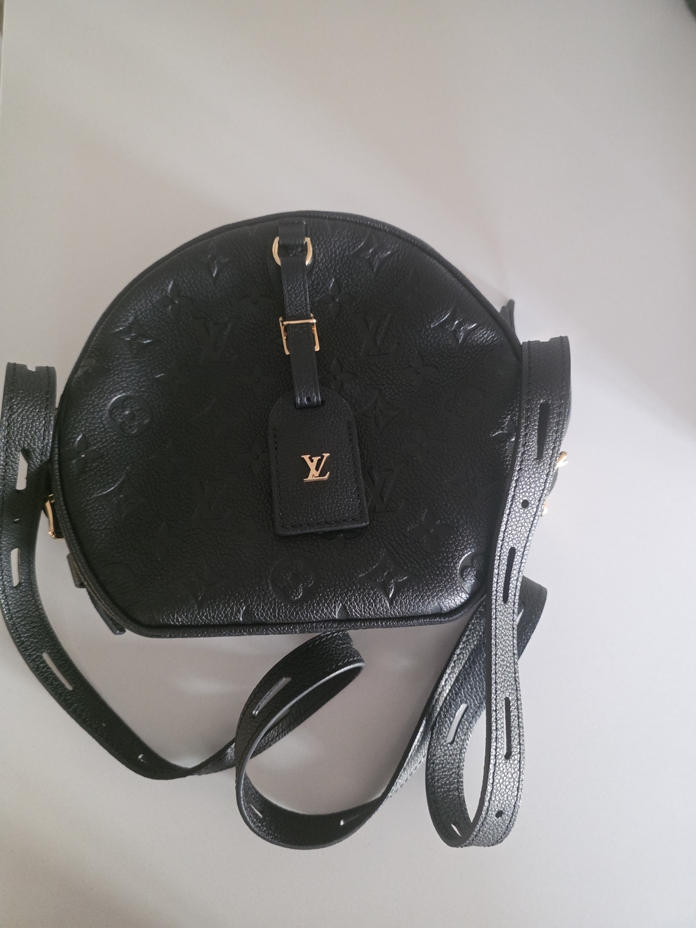 Louis Vuitton Black Empreinte Round Crossbody Bag